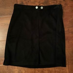 Black Suede Mini Skirt Size 2